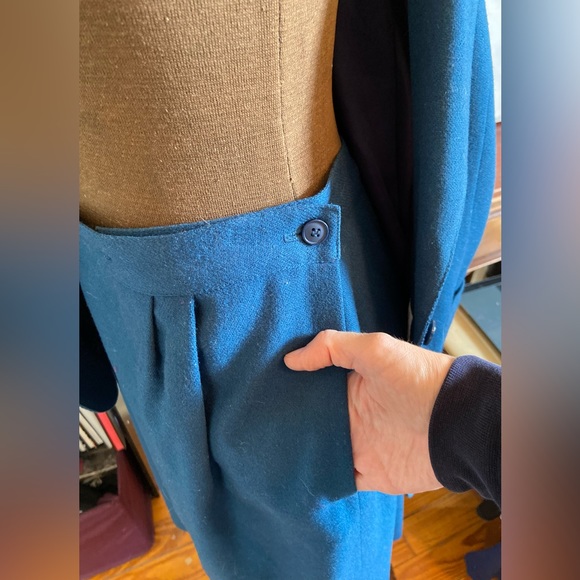 Vintage Pant Her Teal 2-piece Ladies Suit Wool - Picture 11 of 13